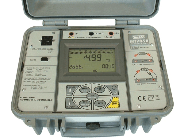 Multiméter, szigetelésvizsgáló, HT701