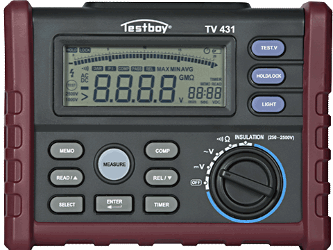 Szietelésvizsgáló, 250-2500 V, Ttboy TV431