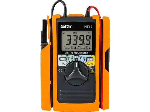 digitális multiméter beépített villás lakatfogóval, HT12