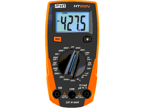 3¾-digites kézi digitális multiméter, HT25N